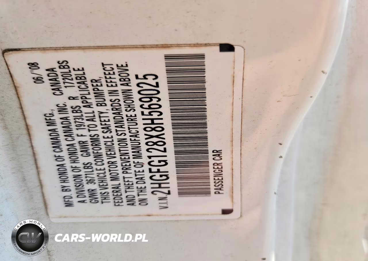 2008 Honda Civic Ex VIN:2HGFG128X8H569025 - 13