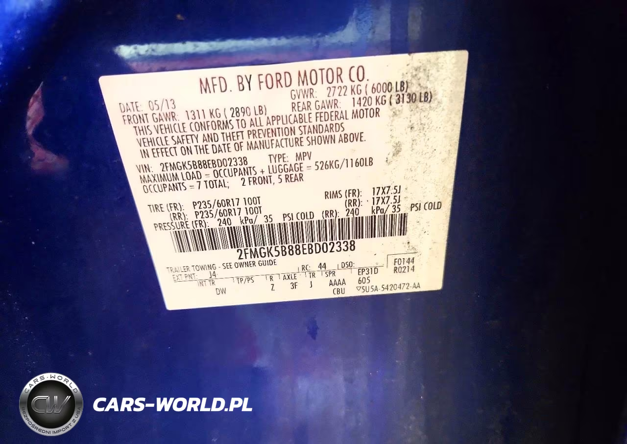 2014 Ford Flex Se VIN:2FMGK5B88EBD02338 - 13