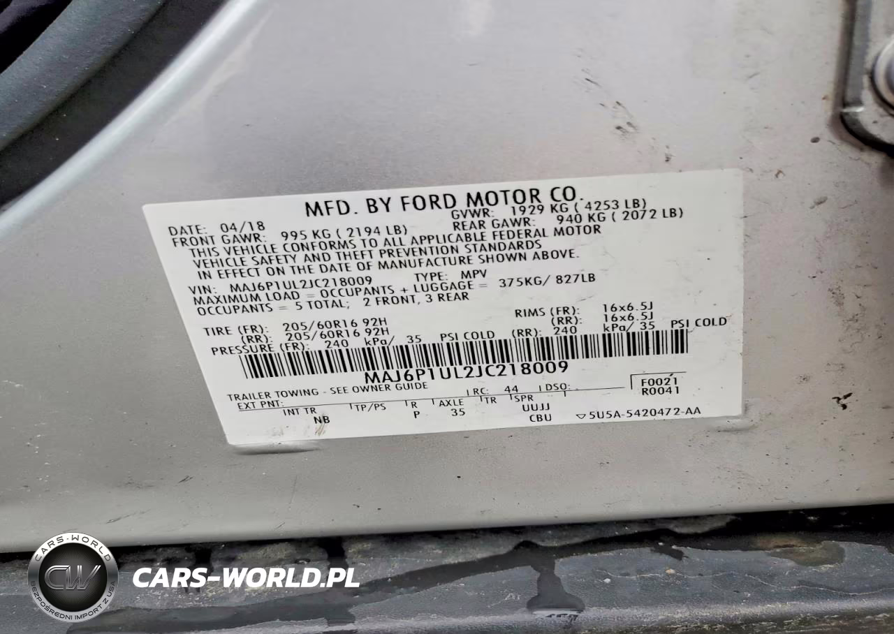 2018 Ford Ecosport Se VIN:MAJ6P1UL2JC218009 - 14