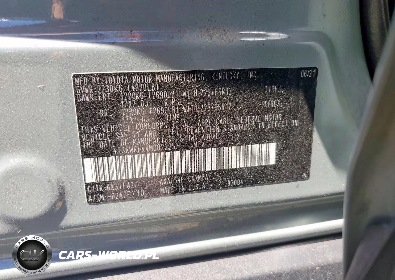 2021 Toyota Rav4 Xle VIN:4T3RWRFV4MU022257 - 13