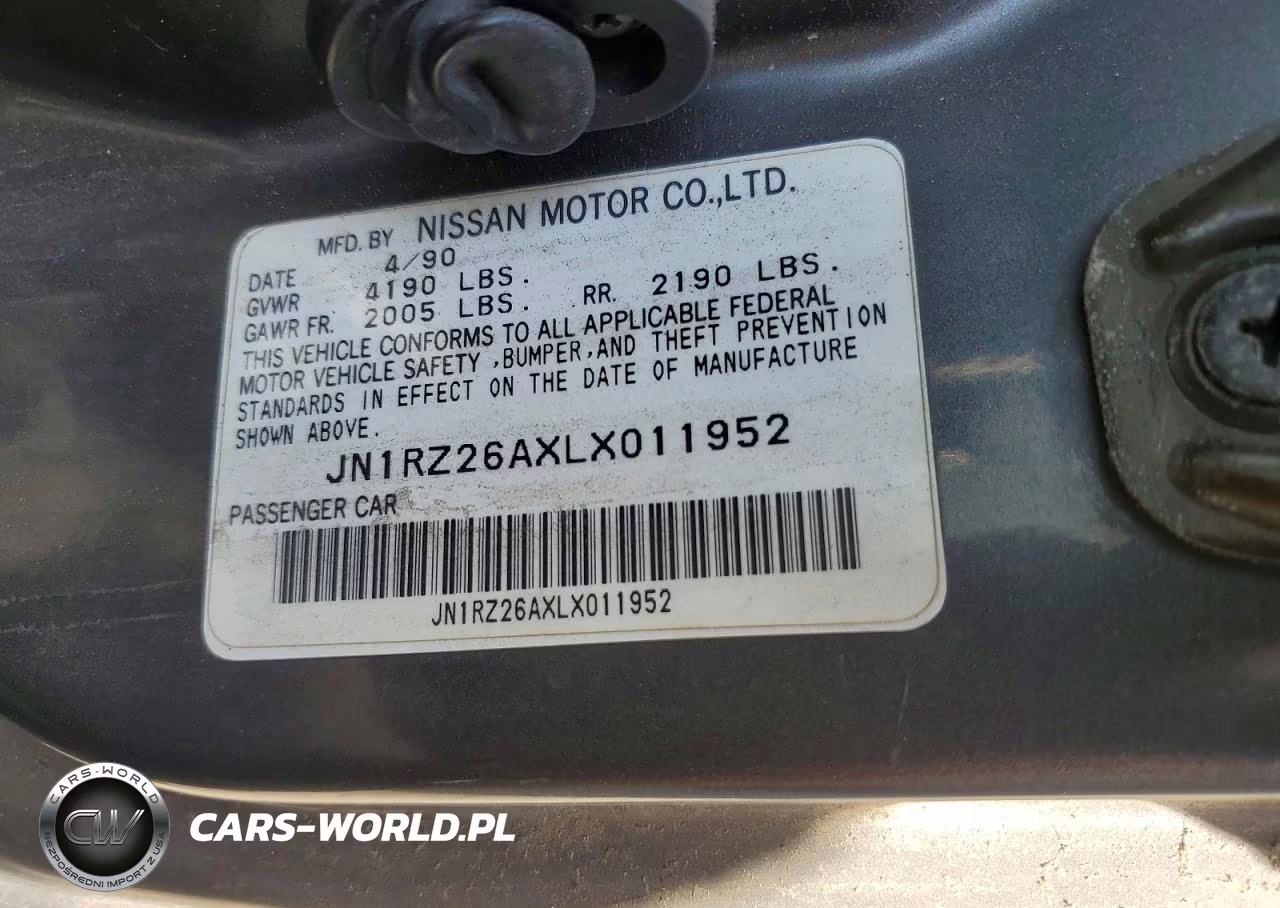 1990 Niss 300Zx VIN:JN1RZ26AXLX011952 - 14