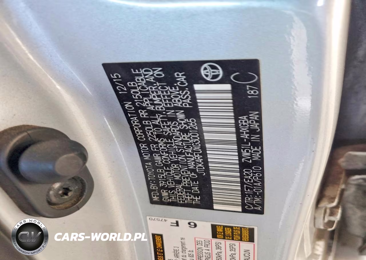 2016 Toyota Prius Four VIN:JTDKARFUXG3001265 - 12
