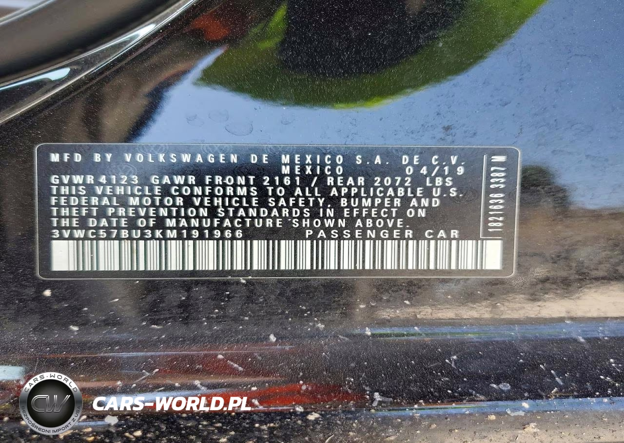 2019 Volkswagen Jetta S VIN:3VWC57BU3KM191966 - 12