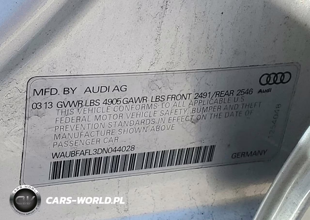 2013 Audi A4 Premium VIN:WAUBFAFL3DN044028 - 12