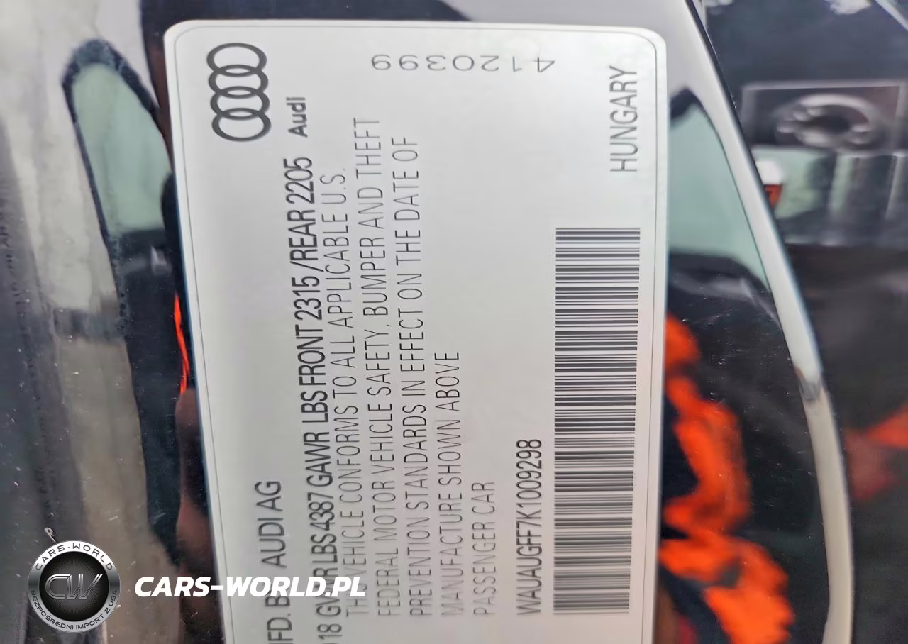 2019 Audi A3 Premium VIN:WAUAUGFF7K1009298 - 12