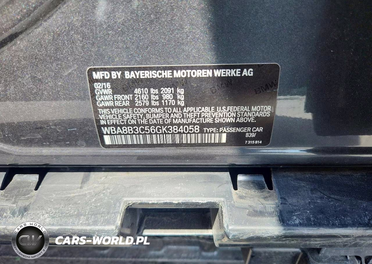 2016 BMW 340 I VIN:WBA8B3C56GK384058 - 12