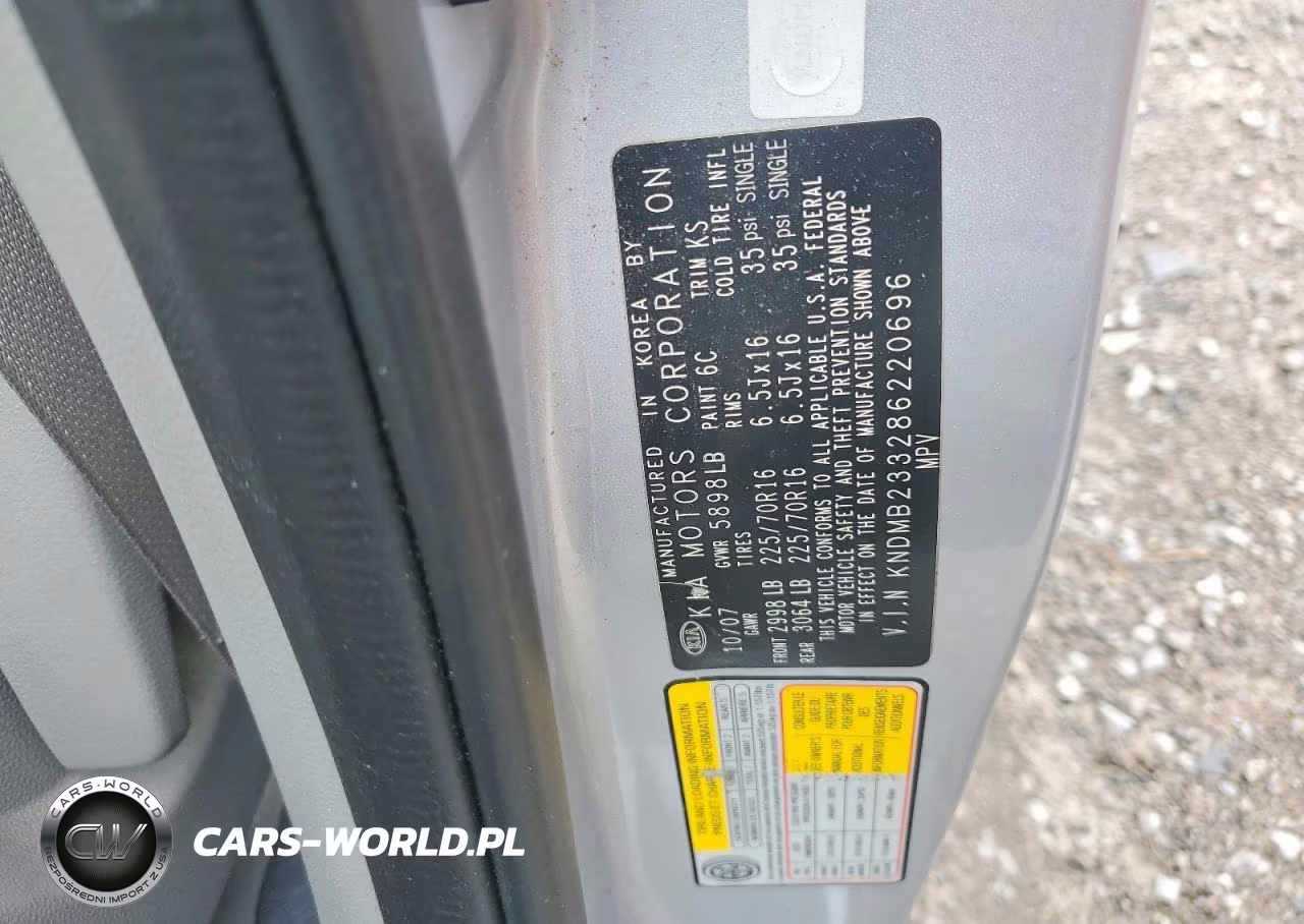 2008 Kia Sedona Lx VIN:KNDMB233286220696 - 13