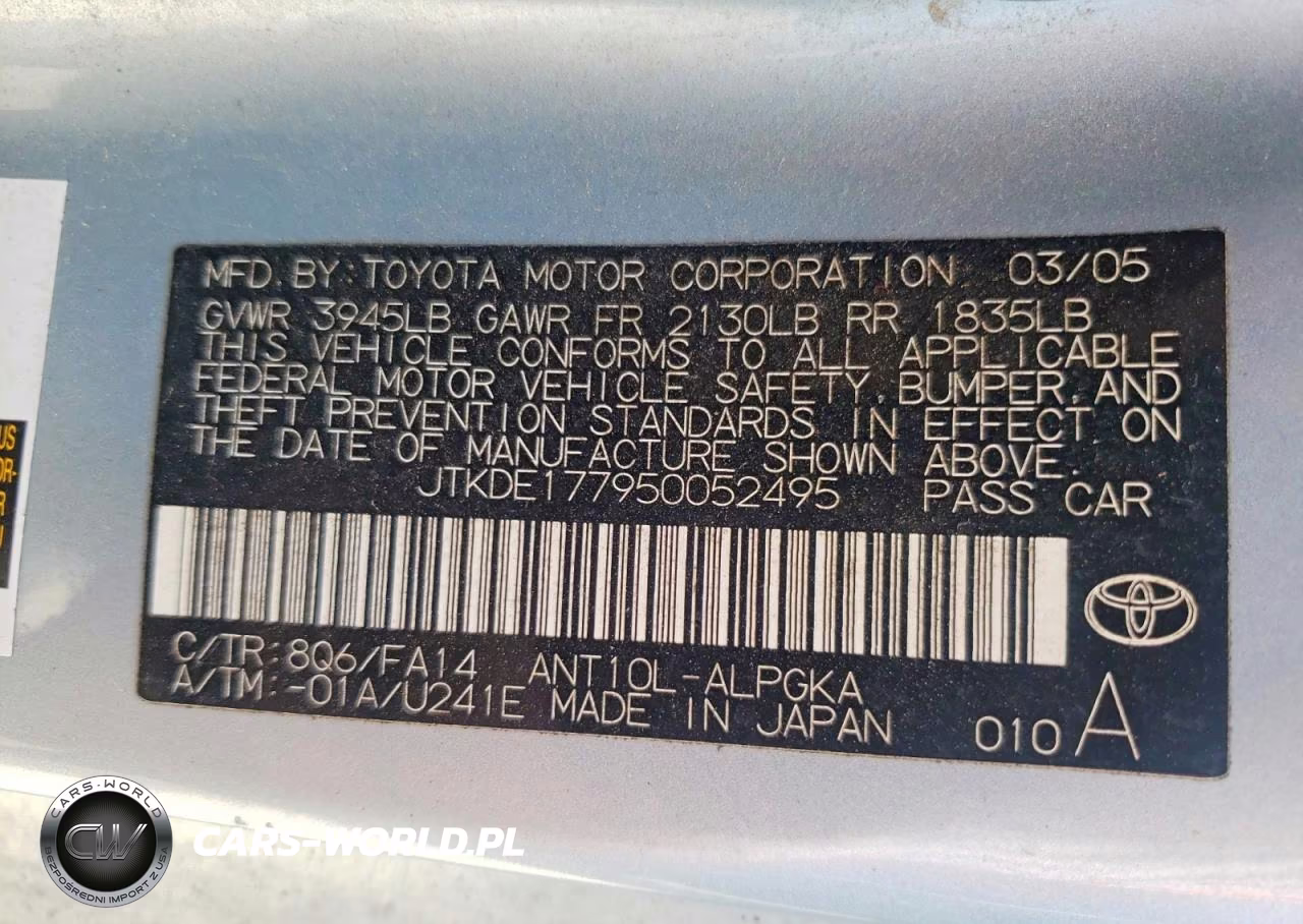2005 Scion Tc Base VIN:JTKDE177950052495 - 12