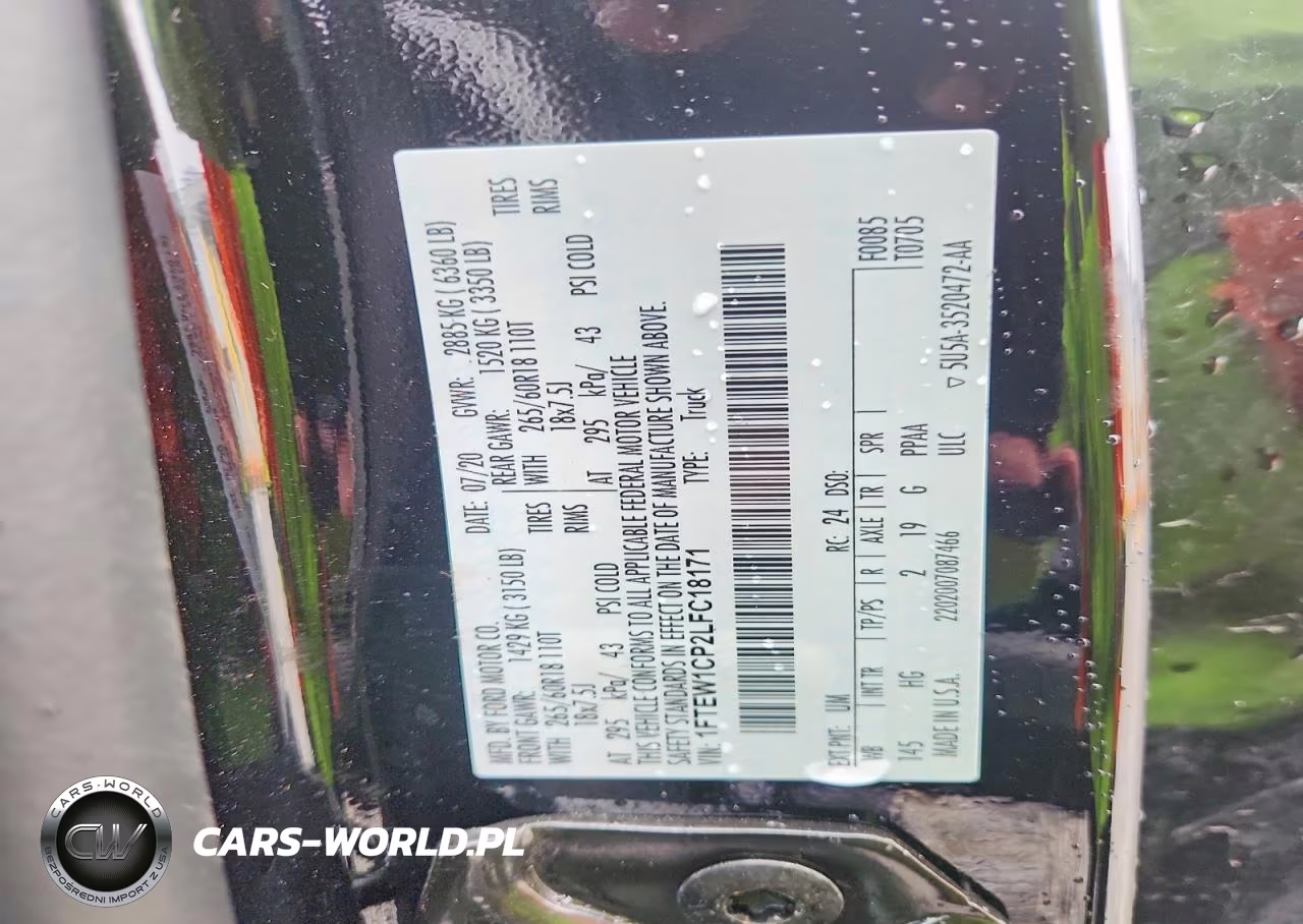 2020 Ford F150 Supercrew VIN:1FTEW1CP2LFC18171 - 12