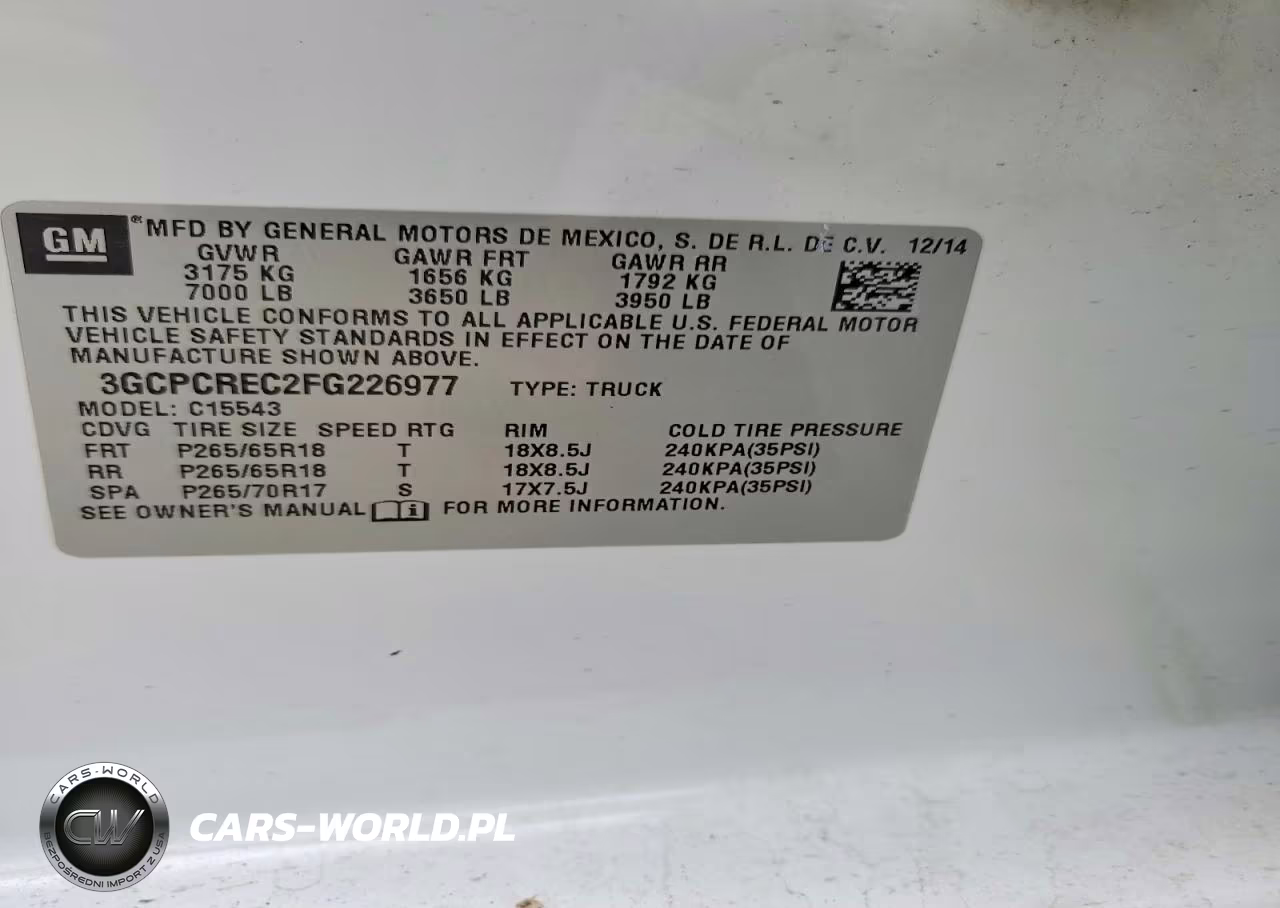 2015 Chevrolet Silverado C1500 Lt VIN:3GCPCREC2FG226977 - 12