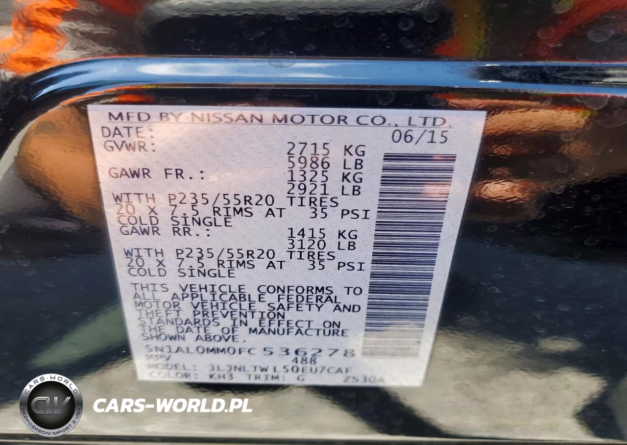2015 Infiniti Qx60 Base VIN:5N1AL0MM0FC536278 - 13