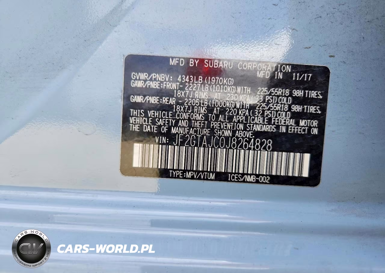 2018 Subaru Crosstrek Limited VIN:JF2GTAJC0J8264828 - 13