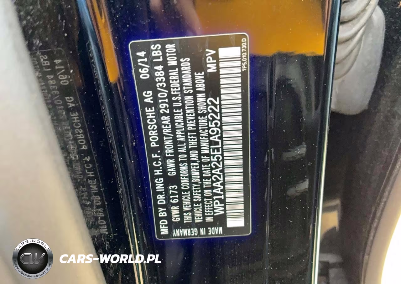 2014 Porsche Cayenne VIN:WP1AA2A25ELA95222 - 10