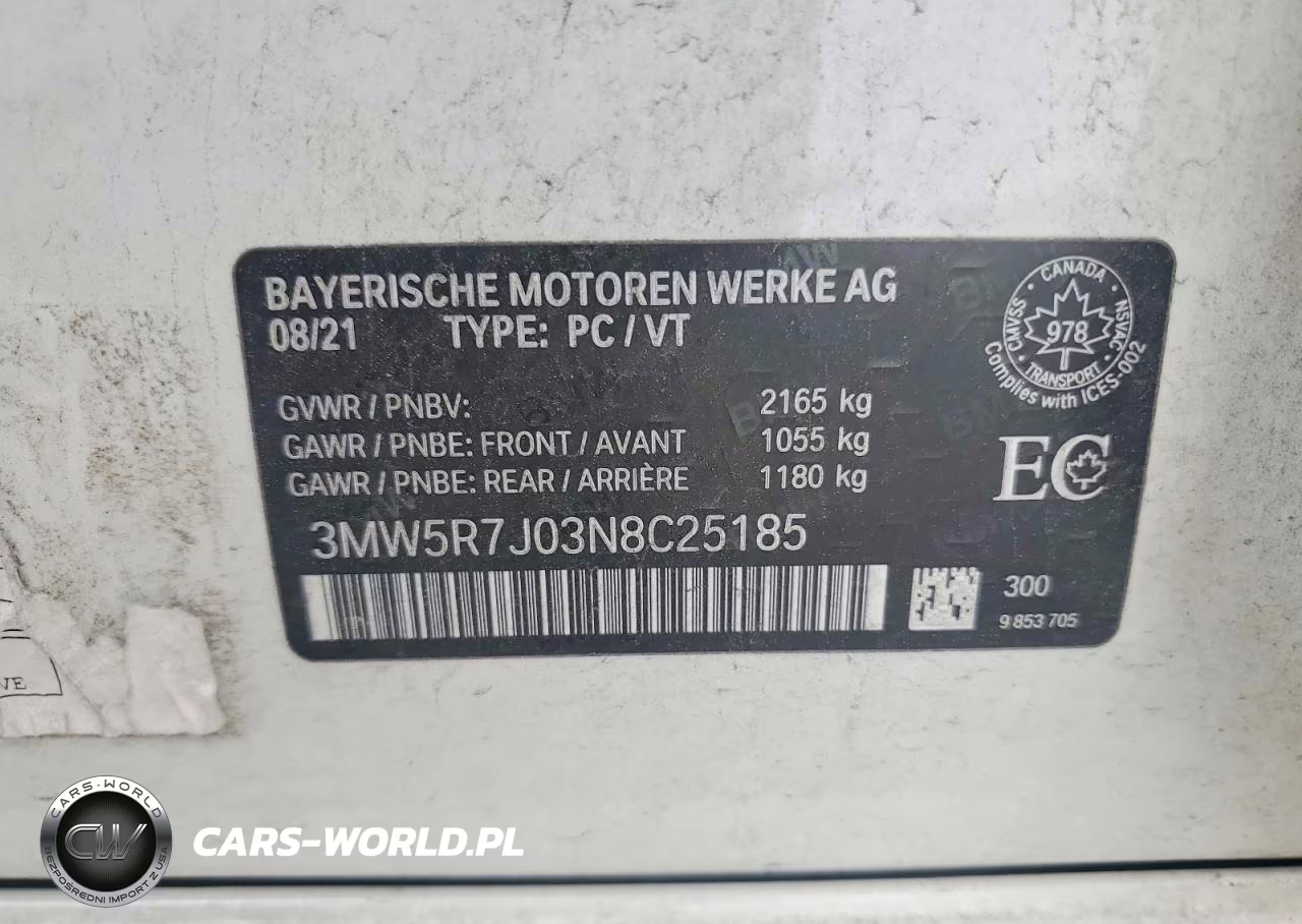 2022 BMW 330Xi VIN:3MW5R7J03N8C25185 - 12