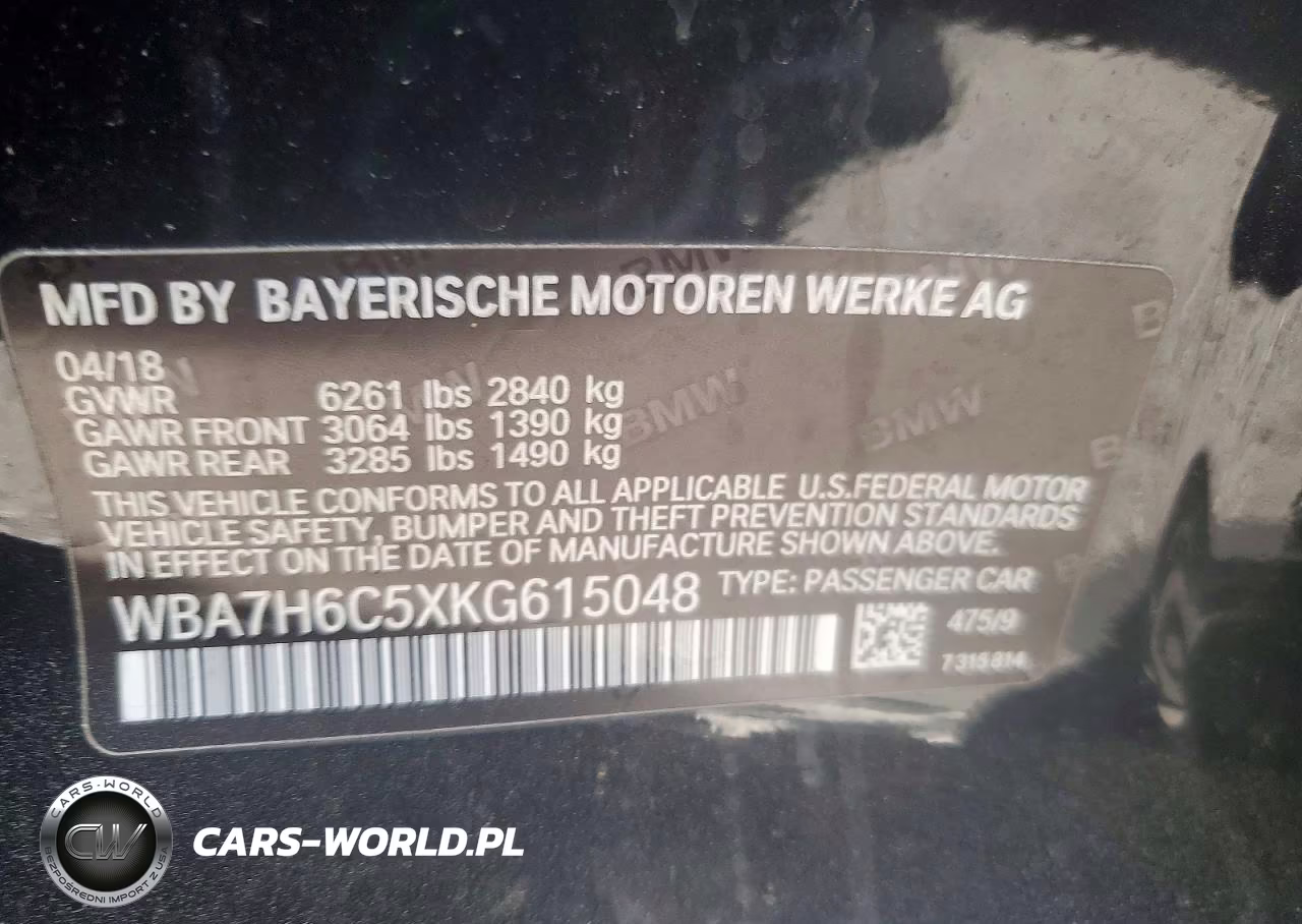 2019 BMW M760 Xi VIN:WBA7H6C5XKG615048 - 12