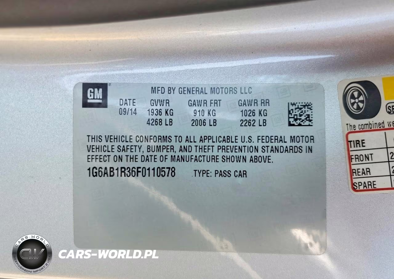 2015 Cadillac Ats Luxury VIN:1G6AB1R36F0110578 - 13