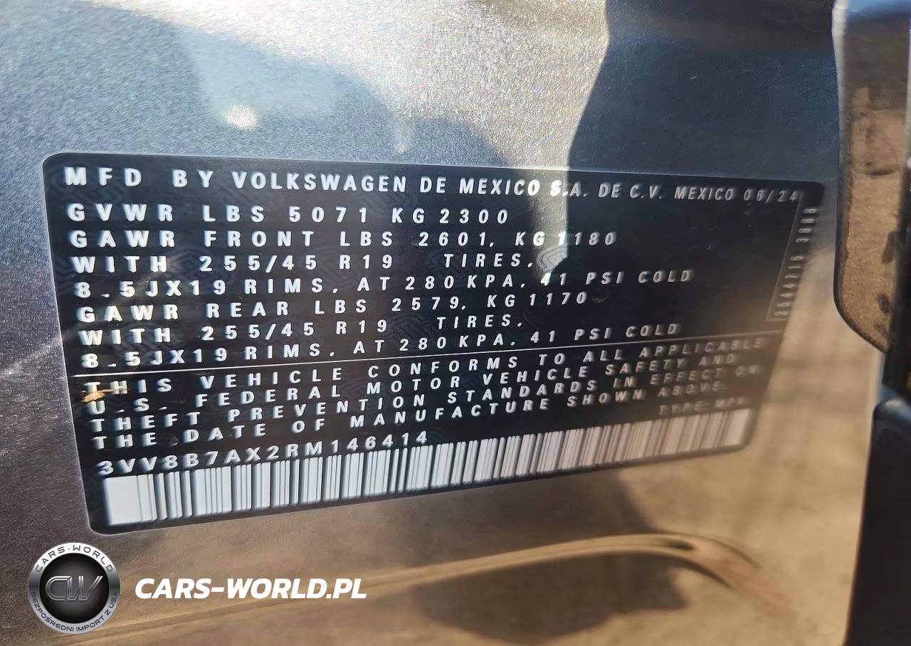 2024 Volkswagen Tiguan Se R-Line Black VIN:3VV8B7AX2RM146414 - 12