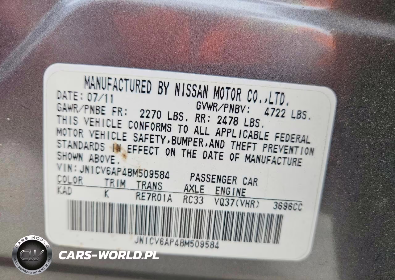 2011 Infiniti G37 Base VIN:JN1CV6AP4BM509584 - 13