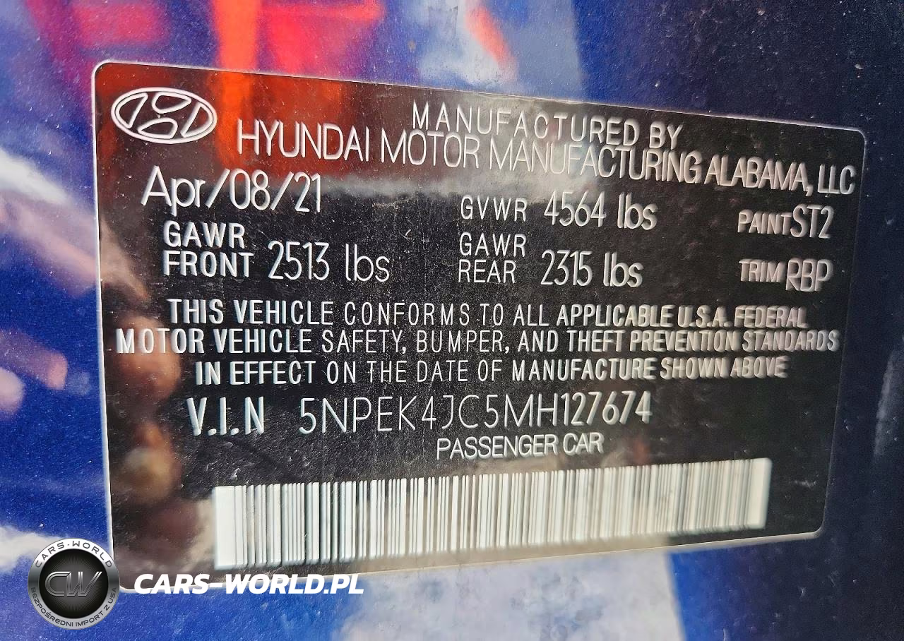 2021 Hyundai Sonata N Line VIN:5NPEK4JC5MH127674 - 12