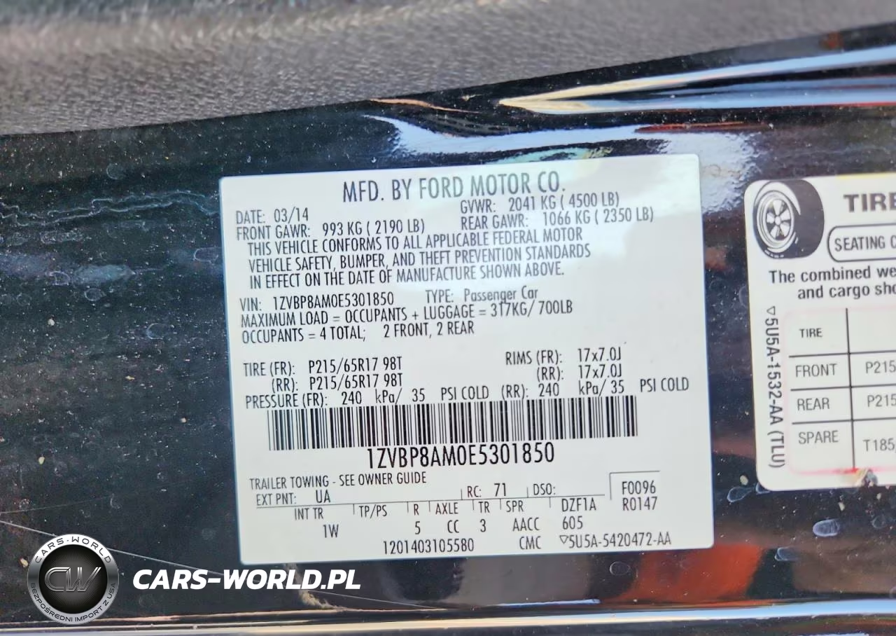 2014 Ford Mustang VIN:1ZVBP8AM0E5301850 - 12