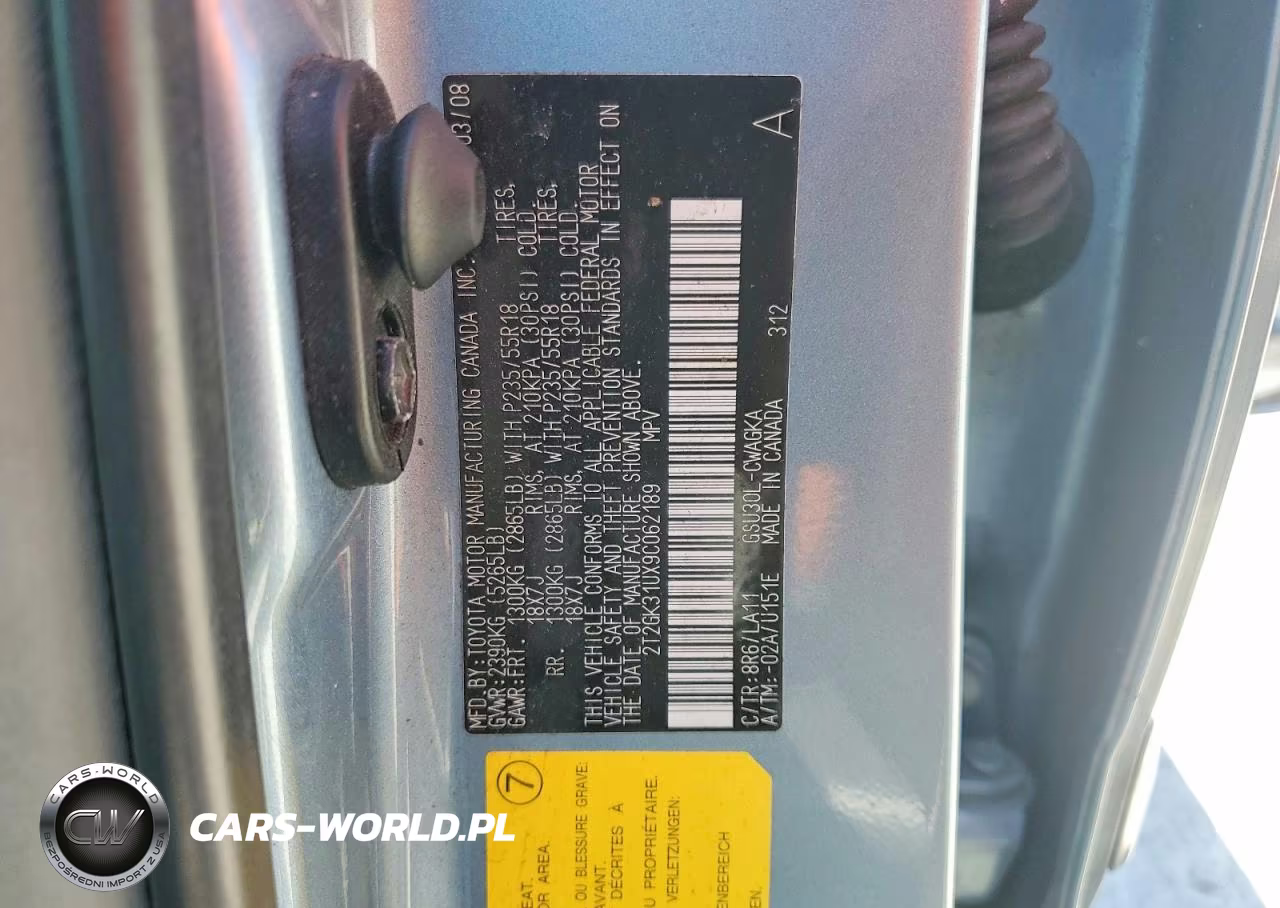 2009 Lexus Rx 350 VIN:2T2GK31UX9C062189 - 13