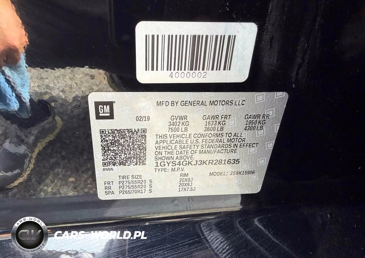 2019 Cadillac Escalade Esv VIN:1GYS4GKJ3KR281635 - 10
