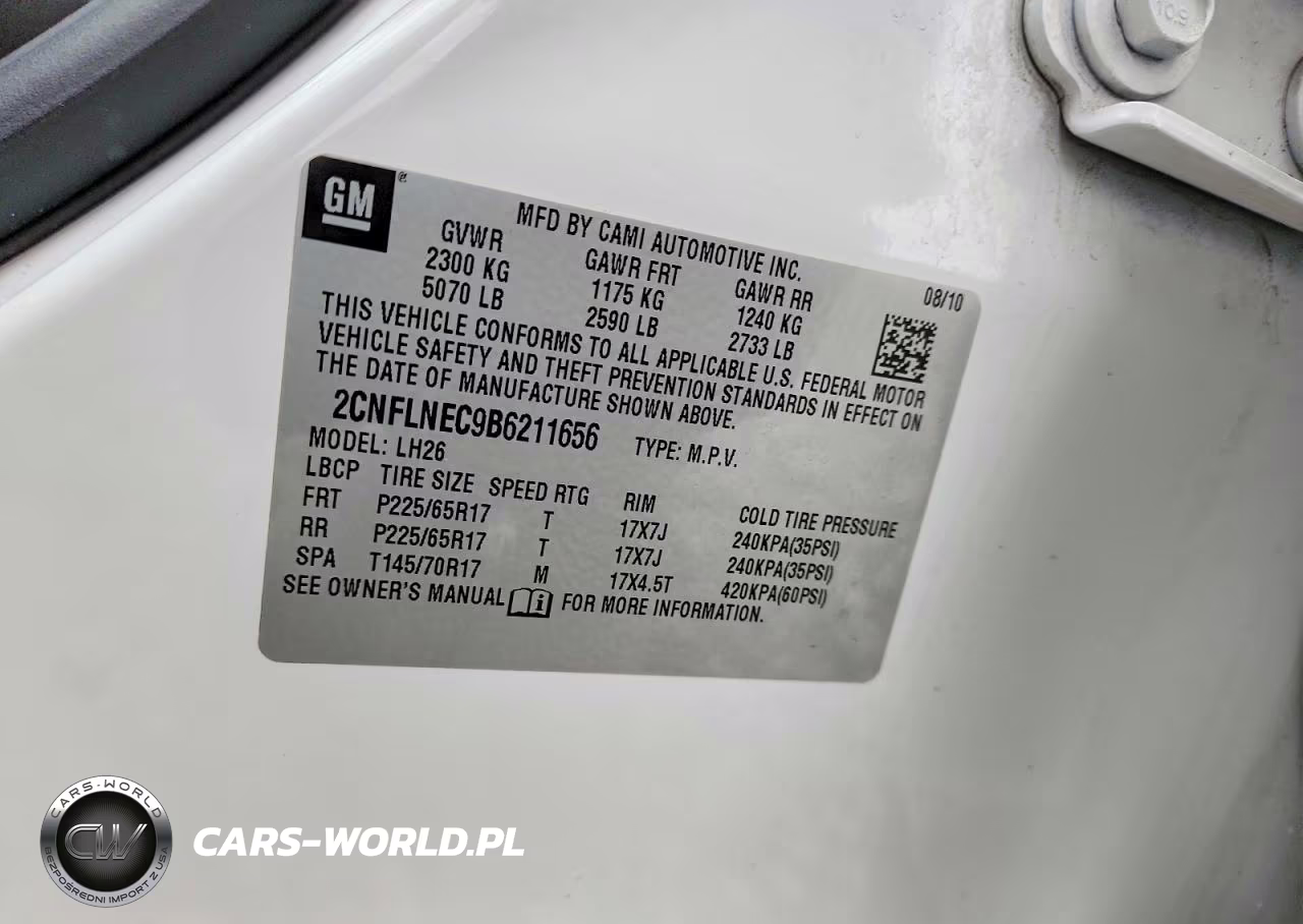 2011 Chevrolet Equinox Lt VIN:2CNFLNEC9B6211656 - 13