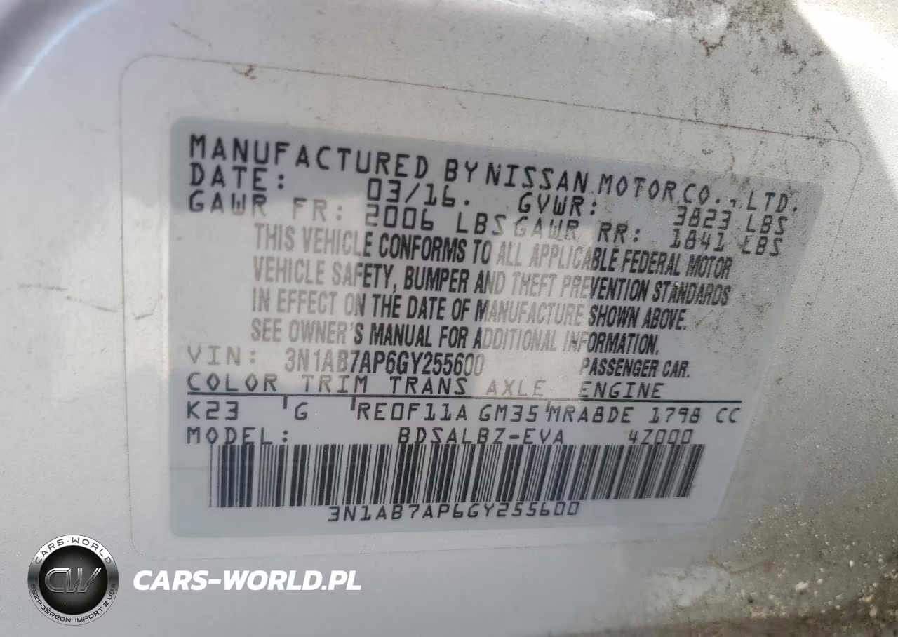2016 Nissan Sentra S VIN:3N1AB7AP6GY255600 - 12