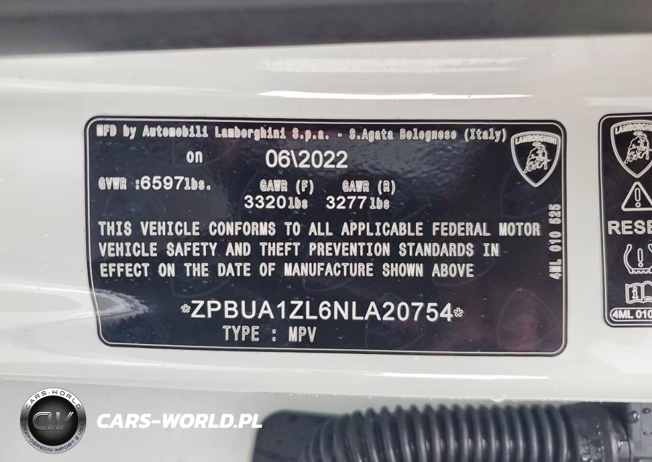 2022 Lamborghini Urus VIN:ZPBUA1ZL6NLA20754 - 14