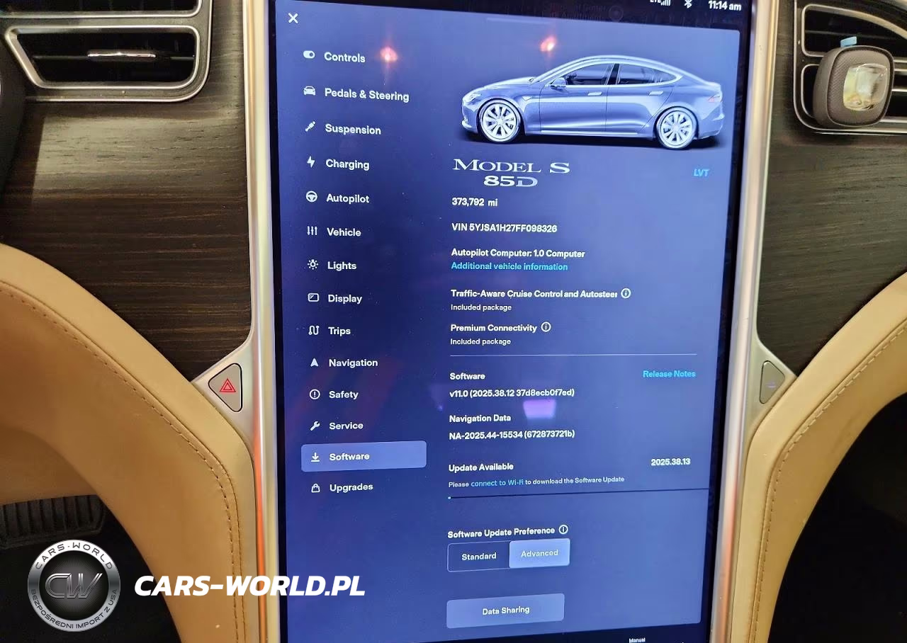 2015 Tesla Model S 85D VIN:5YJSA1H27FF098326 - 9