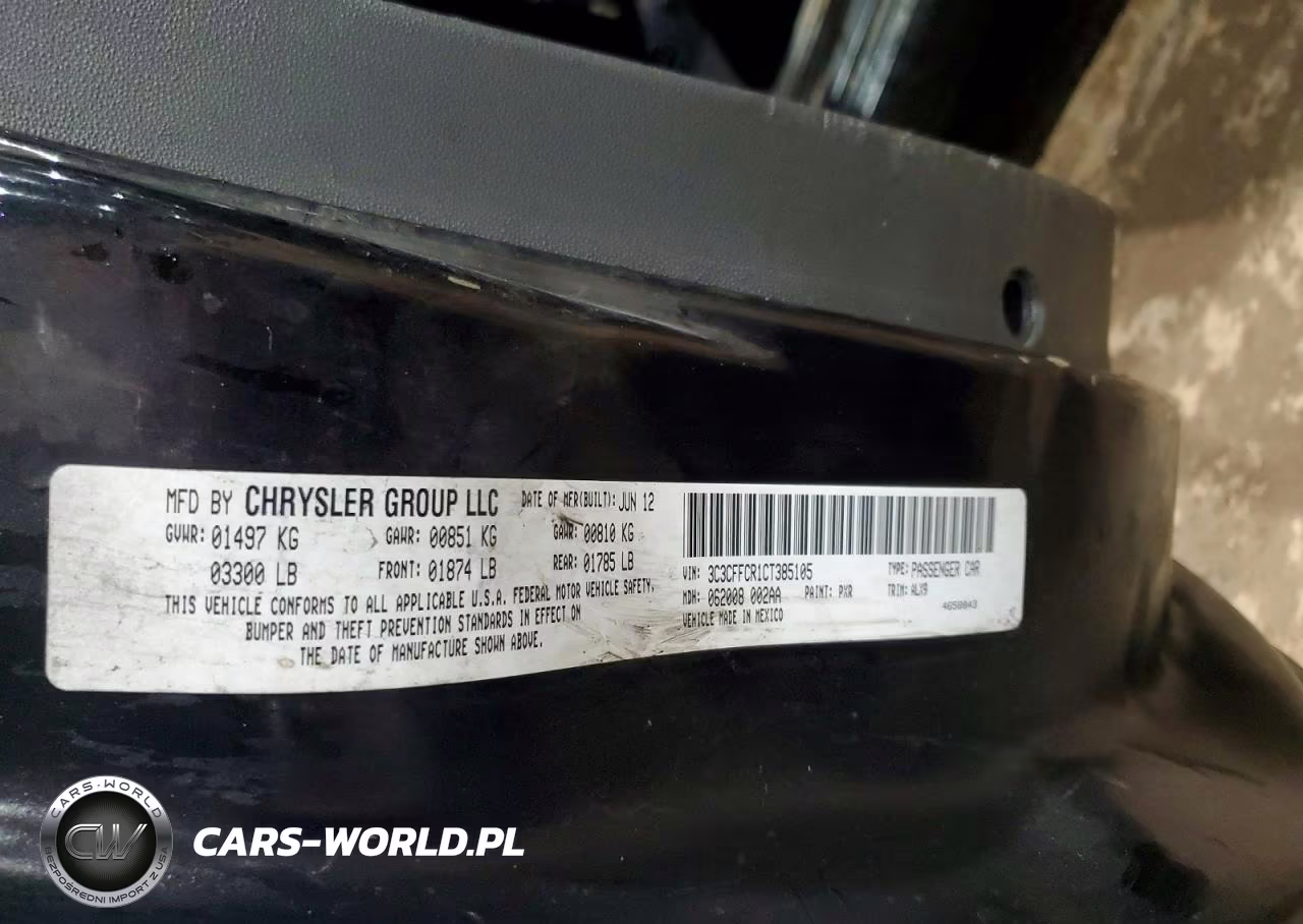 2012 Fiat 500 Lounge VIN:3C3CFFCR1CT385105 - 12