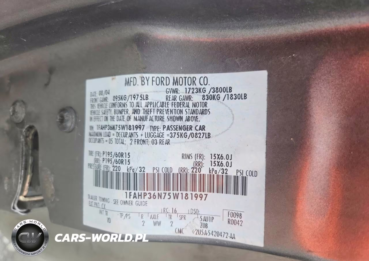 2005 Ford Focus Zxw VIN:1FAHP36N75W181997 - 12