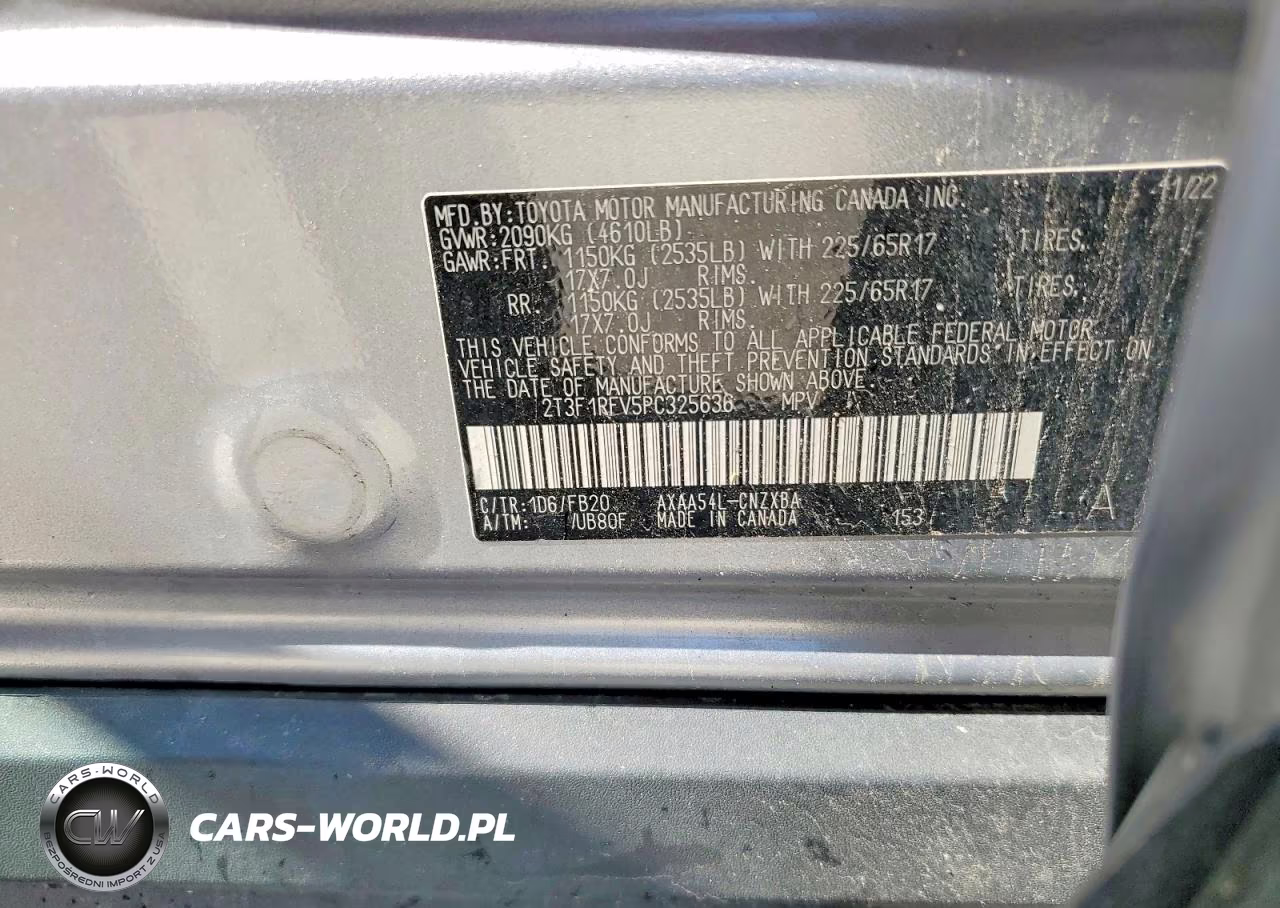 2023 Toyota Rav4 Le VIN:2T3F1RFV5PC325636 - 13