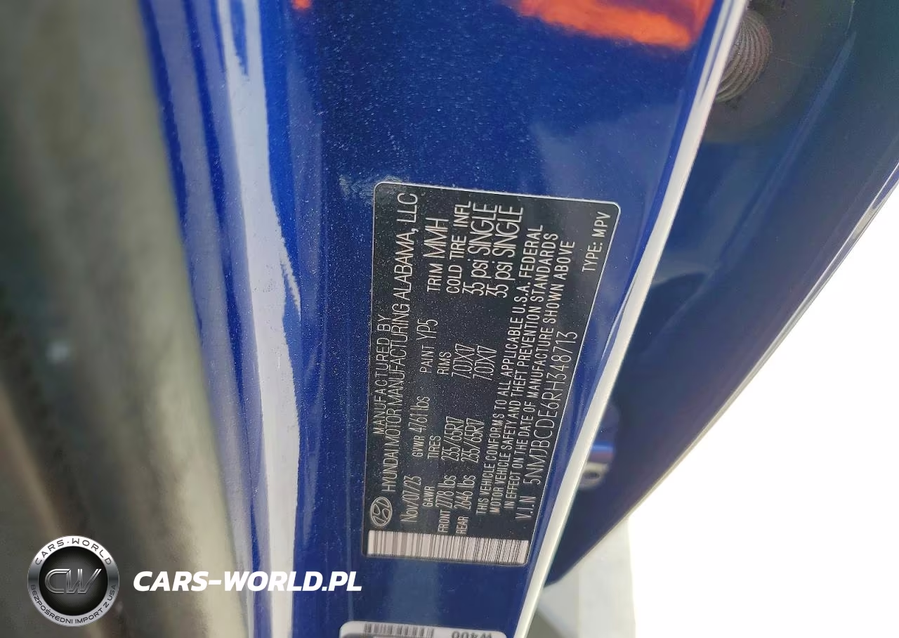 2024 Hyundai Tucson Sel VIN:5NMJBCDE6RH348713 - 13
