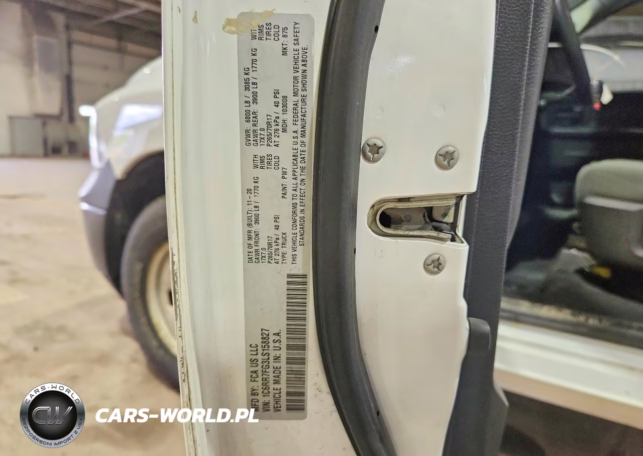 2020 Ram 1500 Classic Tradesman VIN:1C6RR7FG3LS158827 - 12