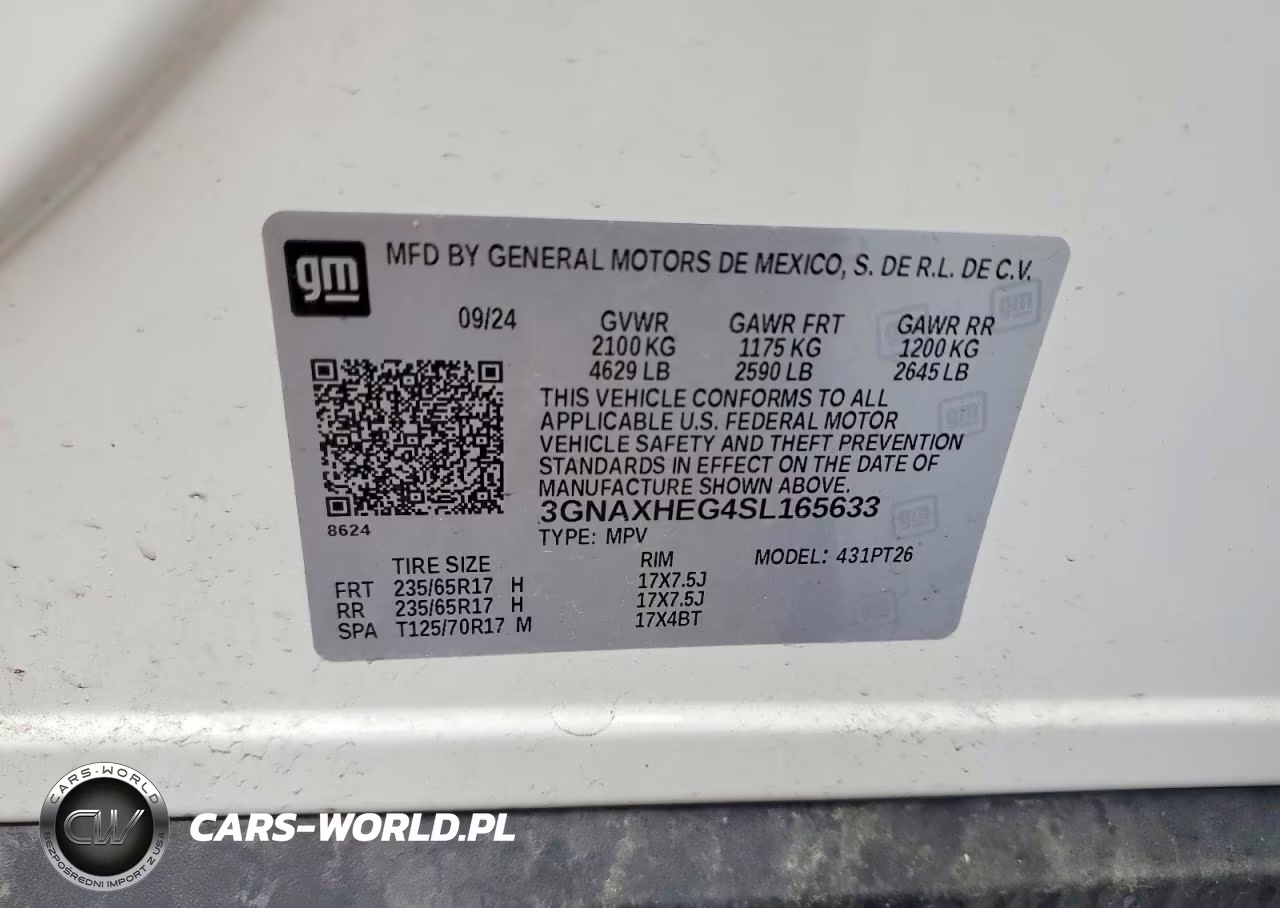 2025 Chevrolet Equinox Lt VIN:3GNAXHEG4SL165633 - 14