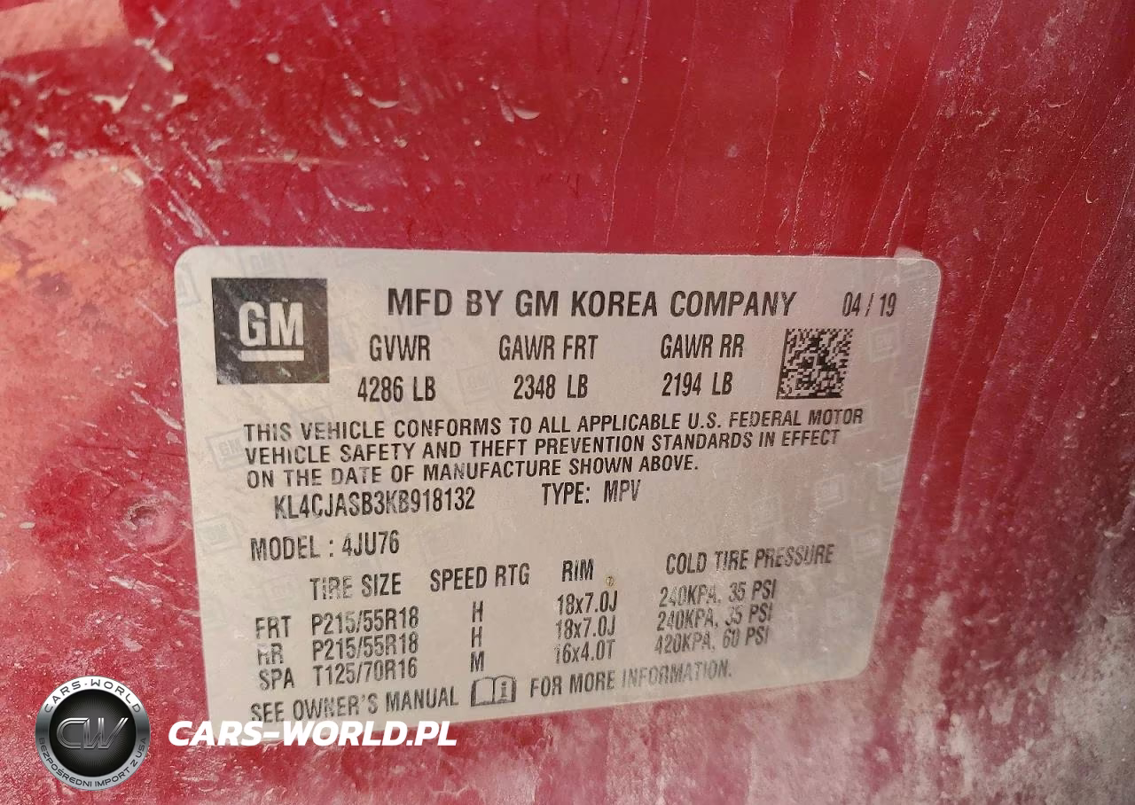 2019 Buick Encore Preferred VIN:KL4CJASB3KB918132 - 12
