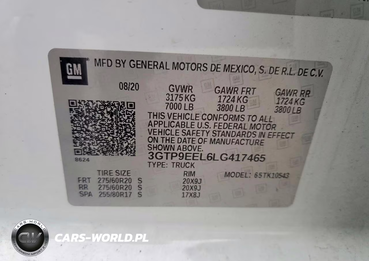 2020 GMC Sierra K1500 At4 VIN:3GTP9EEL6LG417465 - 12