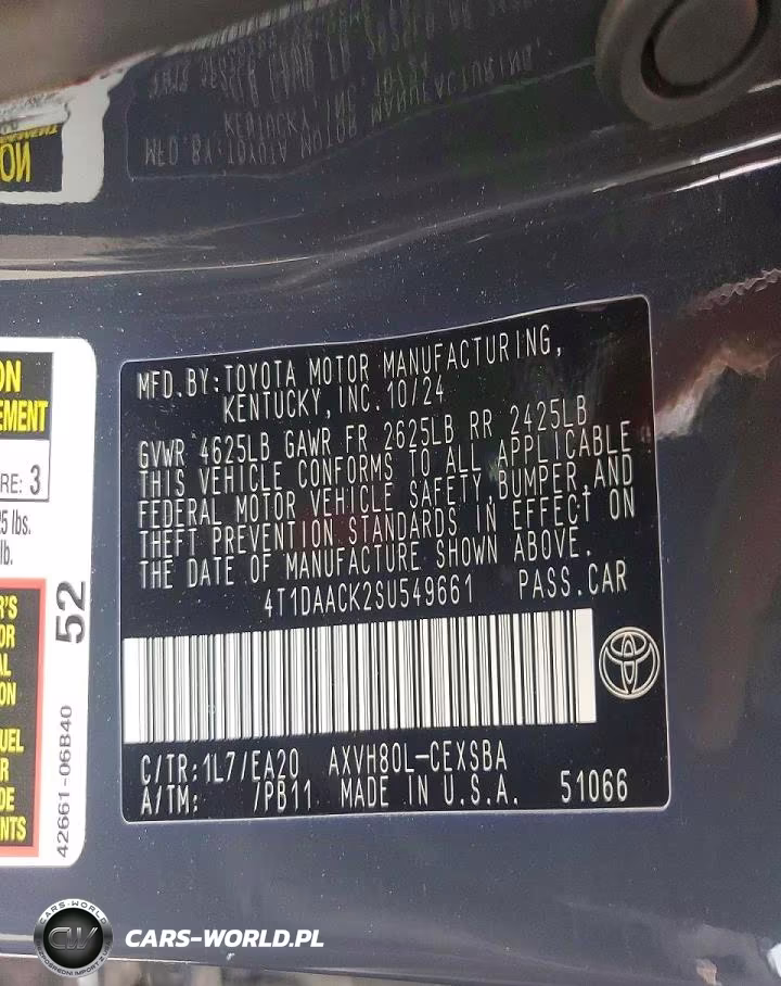 2025 Toyota Camry Se VIN:4T1DAACK2SU549661 - 12