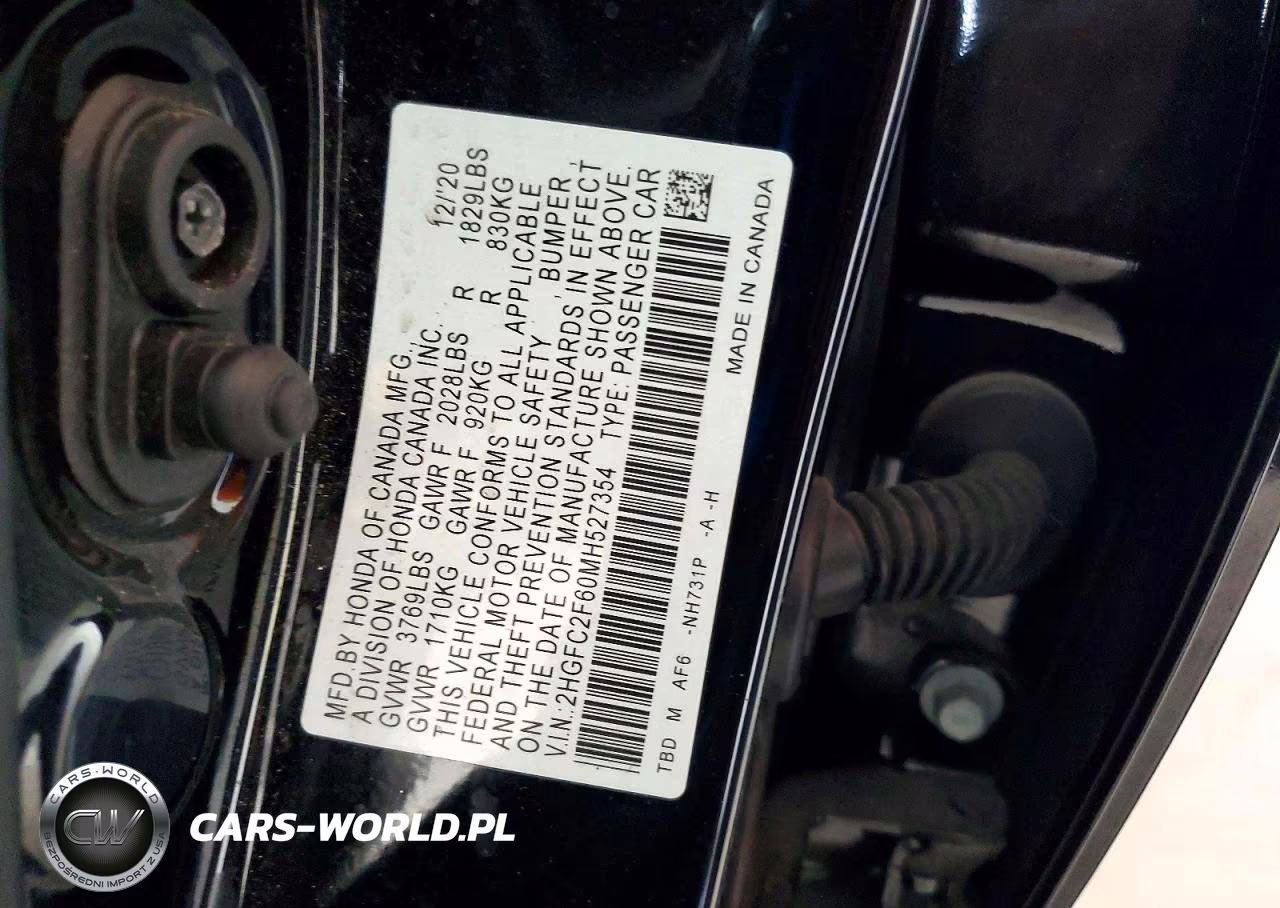 2021 Honda Civic Lx VIN:2HGFC2F60MH527354 - 12