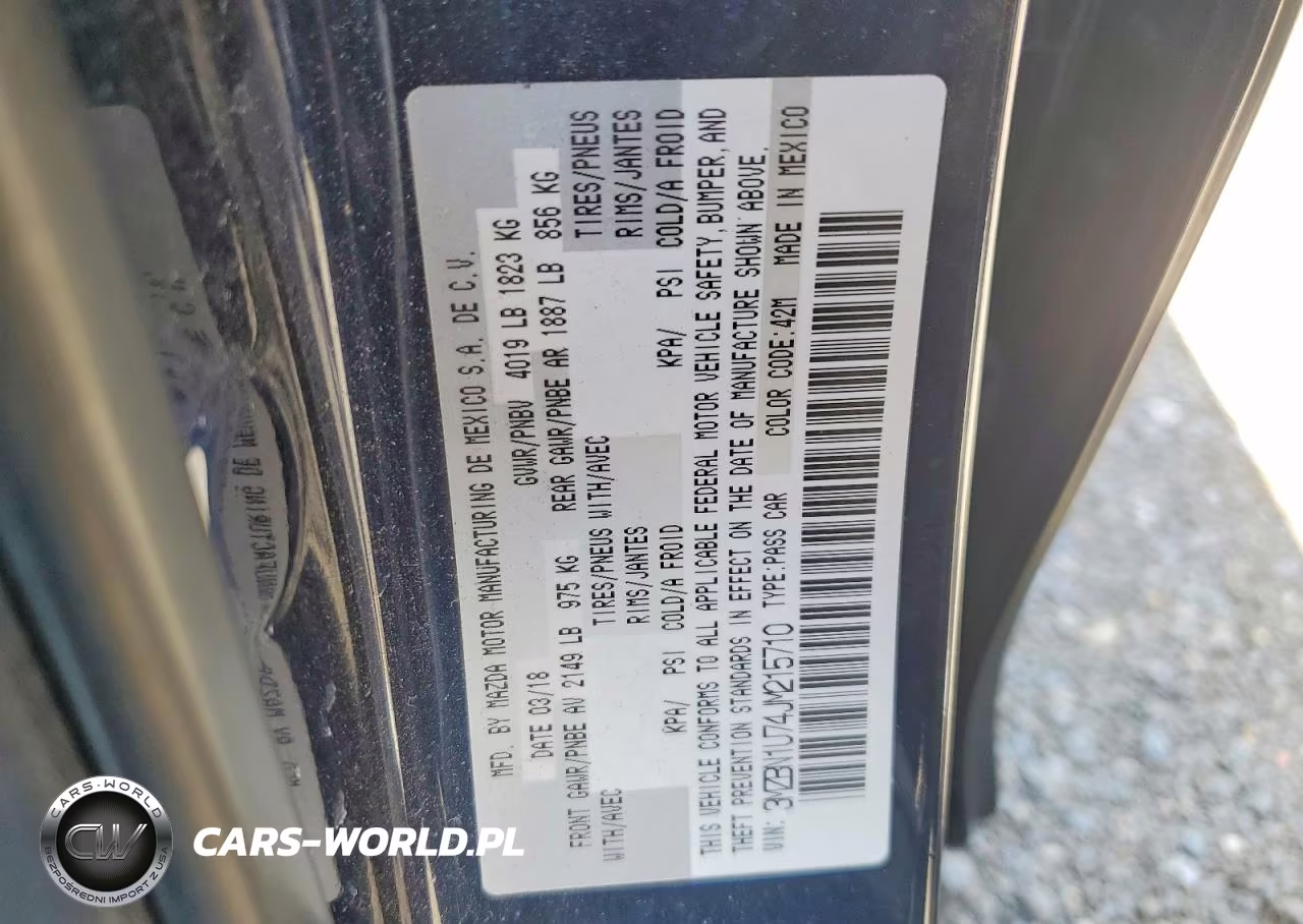 2018 Mazda 3 Sport VIN:3MZBN1U74JM215710 - 12