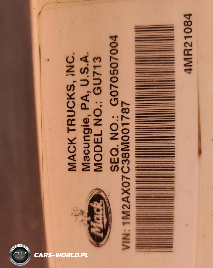 2008 Mack Gu713 Semi Truck VIN:1M2AX07C38M001787 - 10