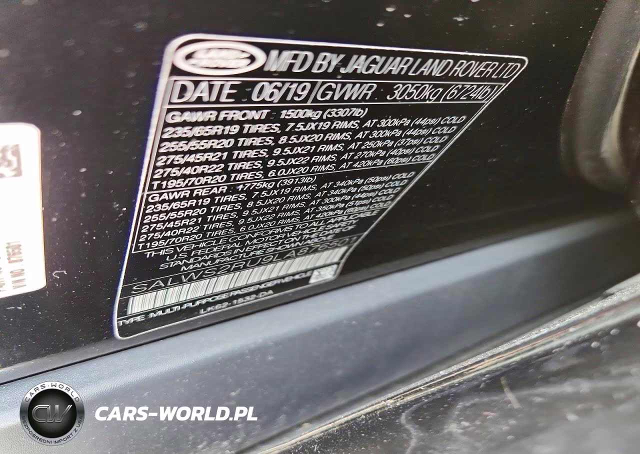 2020 Land Rover Range Rover Sport Hst VIN:SALWS2RU9LA876501 - 13