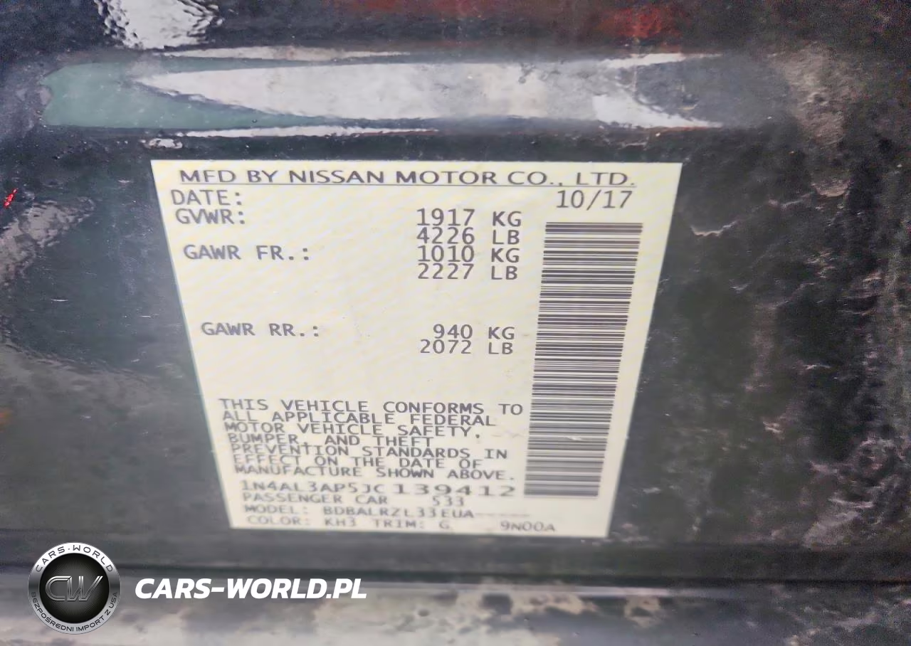 2018 Nissan Altima 2.5 Sl VIN:1N4AL3AP5JC139412 - 12