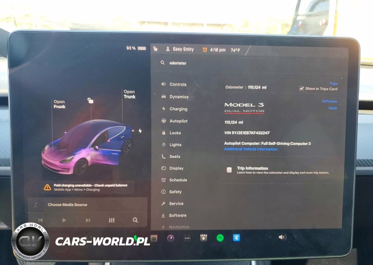 2019 Tesla Model 3 VIN:5YJ3E1EB7KF432247 - 9