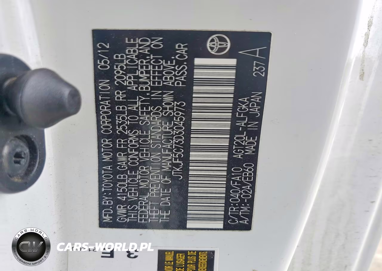 2013 Scion Tc Base VIN:JTKJF5C73D3045973 - 13