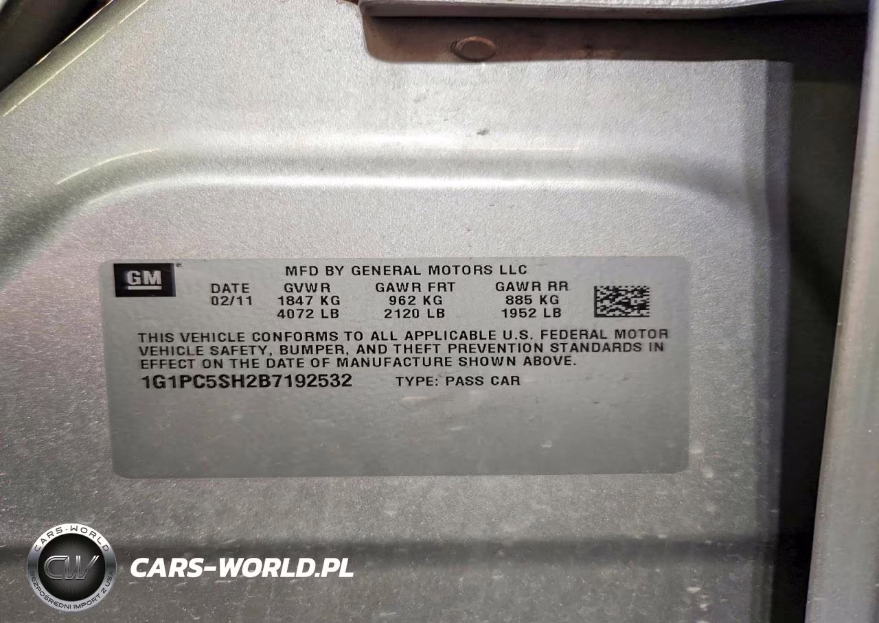 2011 Chevrolet Cruze Ls VIN:1G1PC5SH2B7192532 - 13