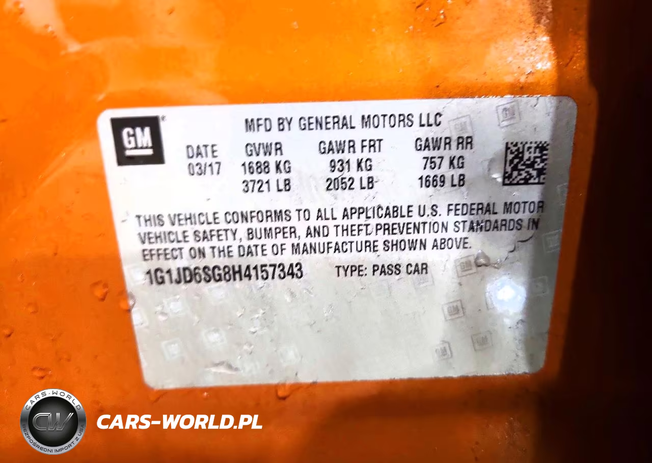 2017 Chevrolet Sonic Lt VIN:1G1JD6SG8H4157343 - 13