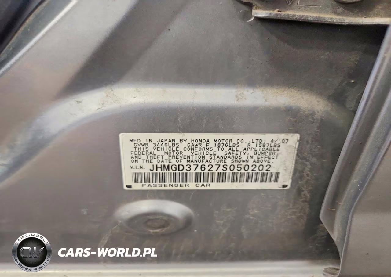 2007 Honda Fit VIN:JHMGD37627S050202 - 13