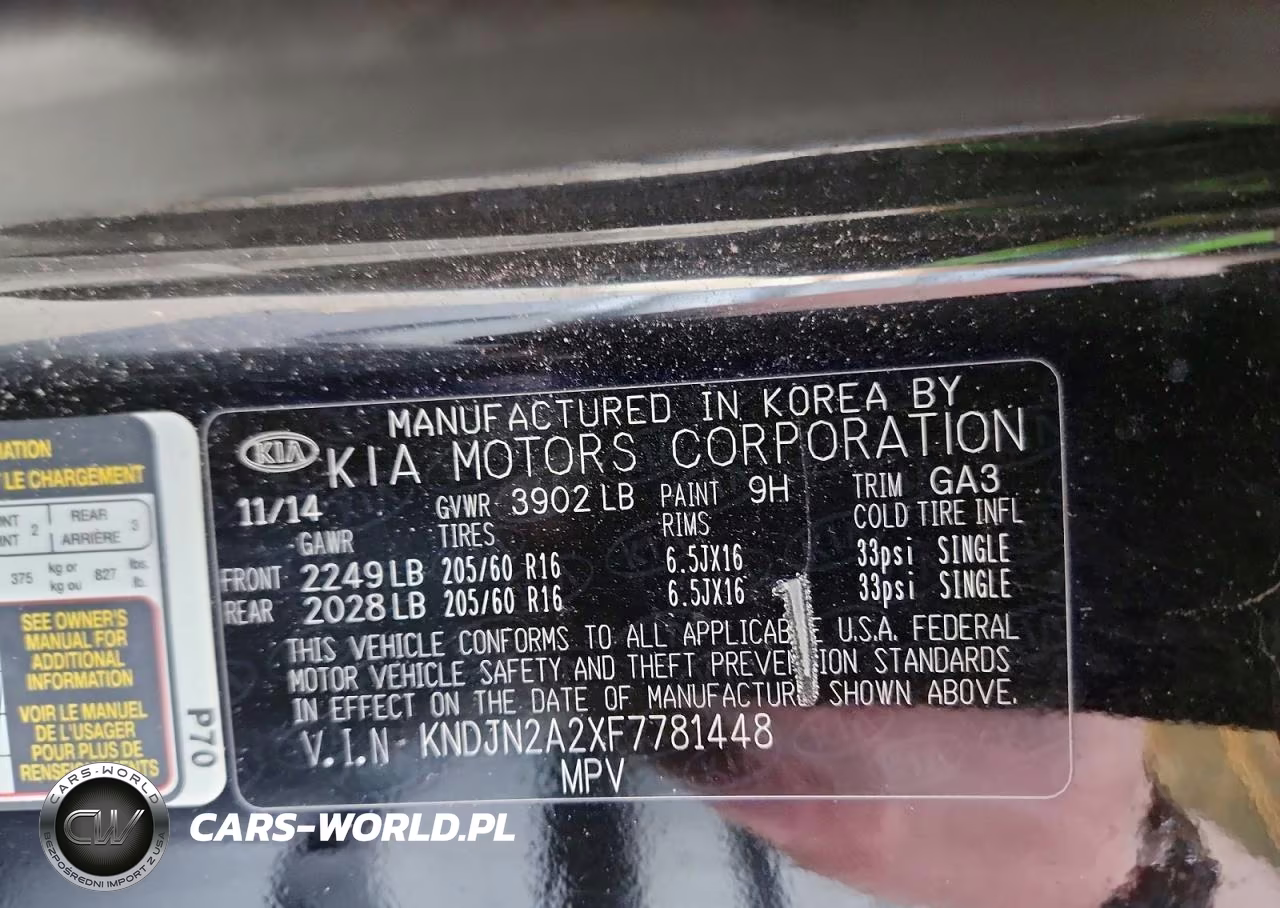 2015 Kia Soul Base VIN:KNDJN2A2XF7781448 - 12